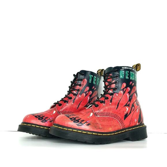 Dr Martens x Demented Are Go Pascal Lace Up Boots Women’s 6 Shoes - Picture 1 of 11